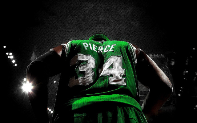 Basketball player green jersey spotlight free wallpaper - medium preview image