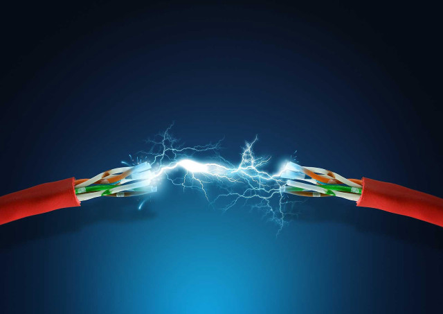 Red white electrical wire green free wallpaper - medium preview image