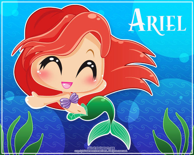 Little mermaid bow tail ariel free wallpaper - medium preview image