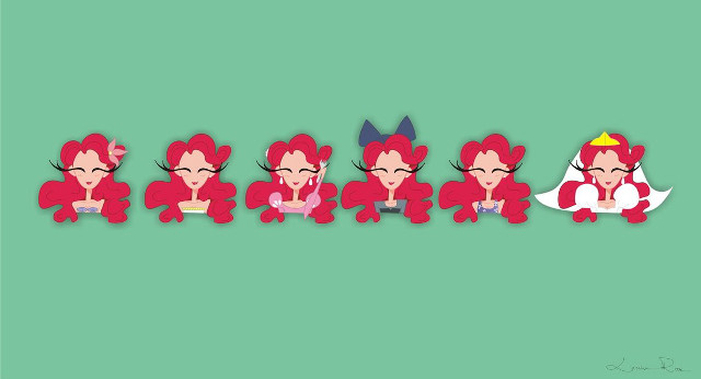 Cartoon characters hair colors shapes free wallpaper - medium preview image