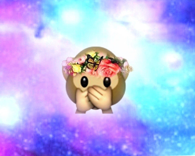 Toy flower crown galaxy background free wallpaper - medium preview image