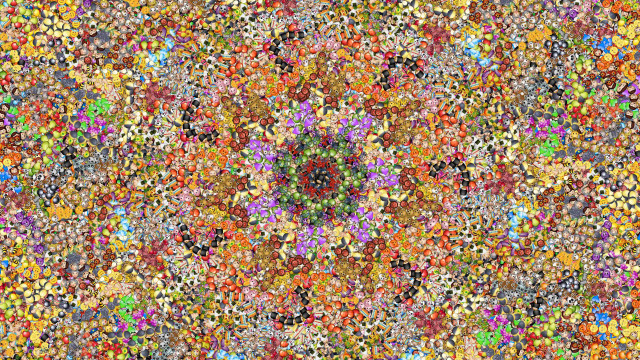 Colorful abstract design shapes surface free wallpaper - medium preview image