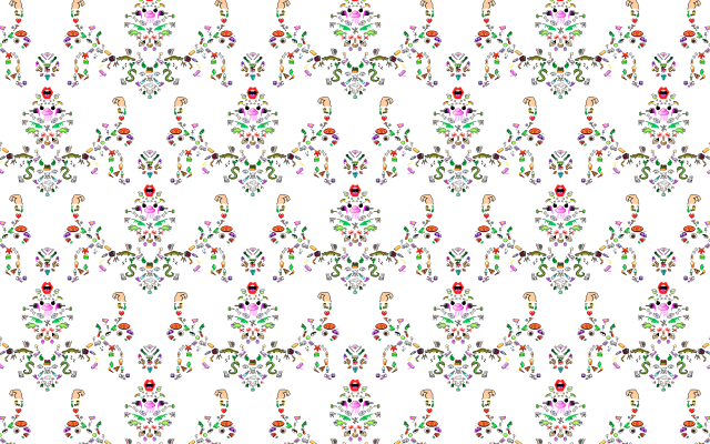 White background colorful flower leaf free wallpaper - medium preview image