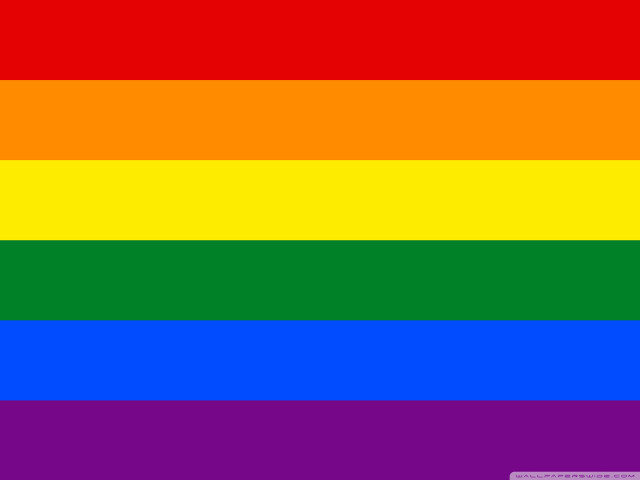 Rainbow flag white background red free wallpaper - medium preview image