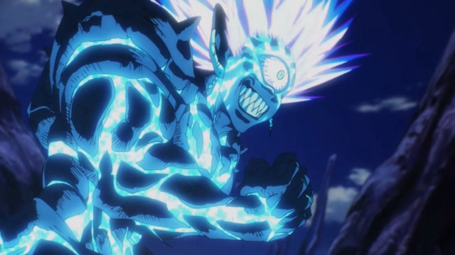 Blue dragon hairy smile electric free wallpaper - medium preview image