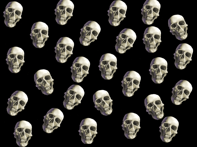 Skulls different sizes shapes bunch free wallpaper - medium preview image