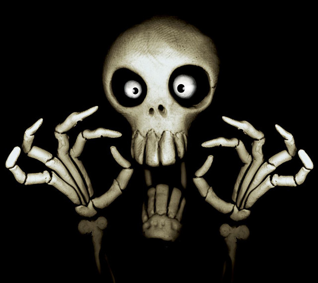 Skeleton two hands eyes face free wallpaper - medium preview image
