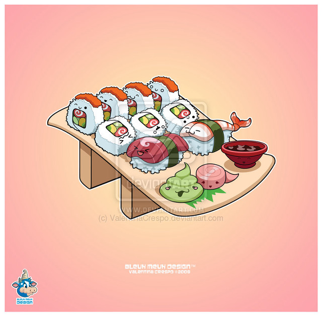 Sushi plate bowl sushi side free wallpaper - medium preview image