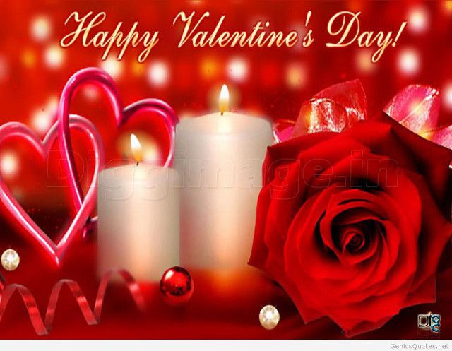 Valentine candles rose romantic red free wallpaper - medium preview image