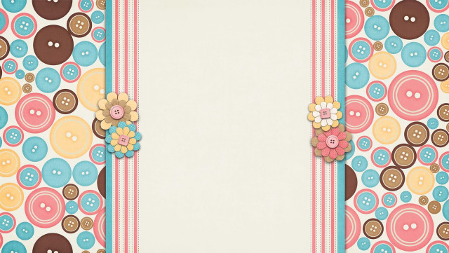 Picture frame buttons flowers decorative free wallpaper - medium preview image