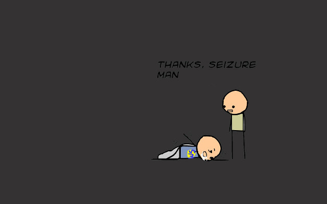 Cartoon man lying ground another free wallpaper - medium preview image
