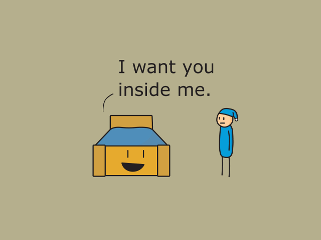 Cartoon character bed face romantic free wallpaper - medium preview image