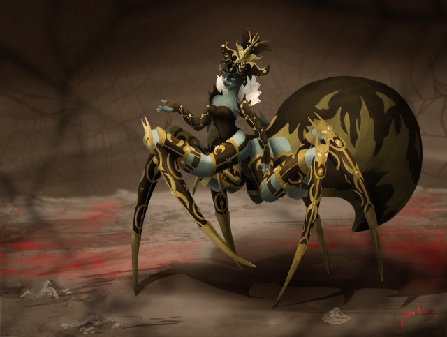 Spider woman giant back computer free wallpaper - medium preview image