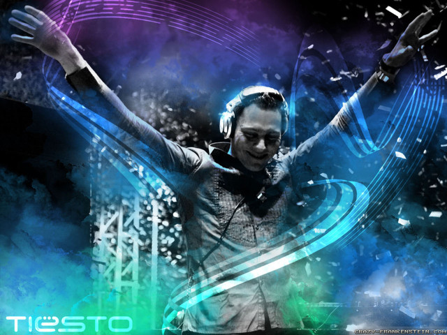 Man headphones music notes neon free wallpaper - medium preview image