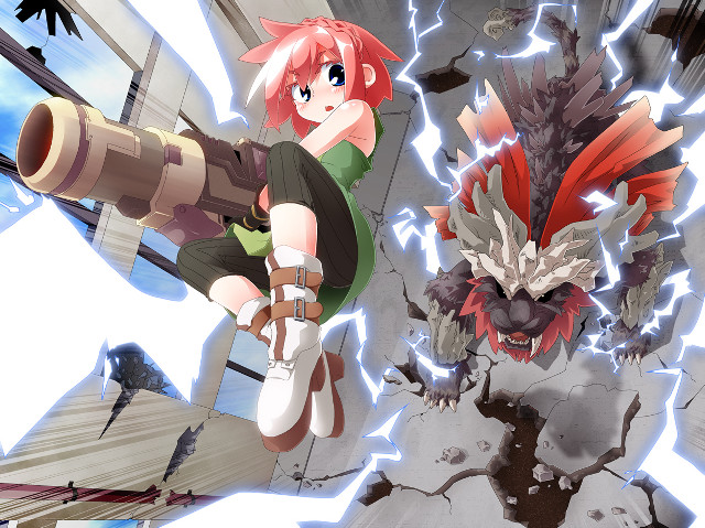 Anime couple guns demon broken free wallpaper - medium preview image