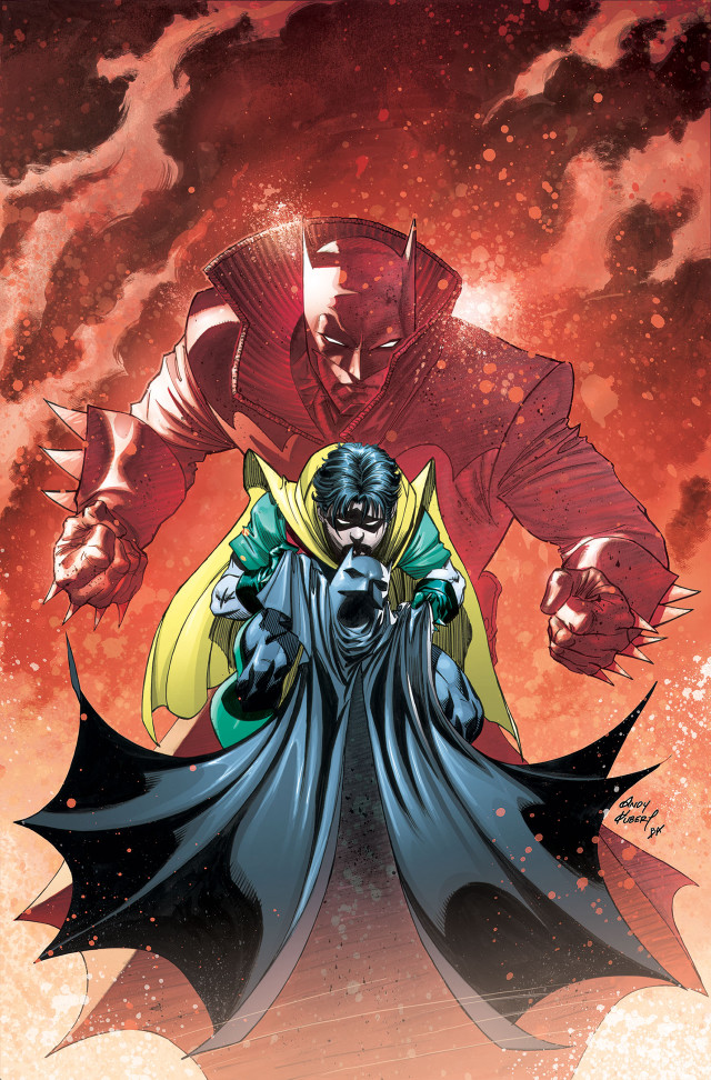 Batman demon red background black free wallpaper - medium preview image