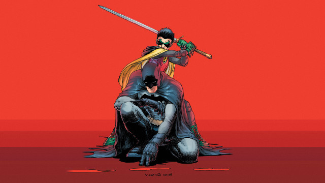 Batman robin wayne swords red free wallpaper - medium preview image