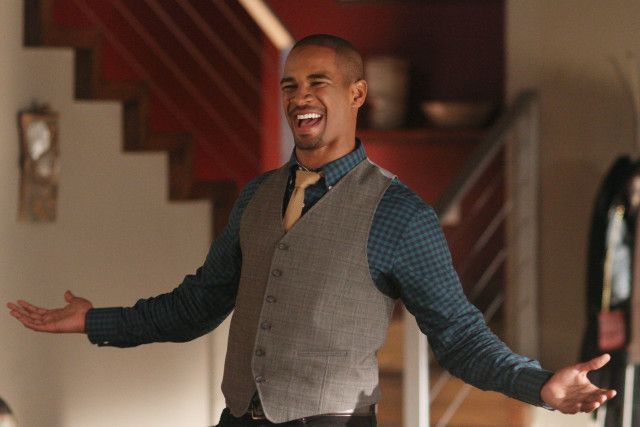 Man vest tie laughing hands free wallpaper - medium preview image