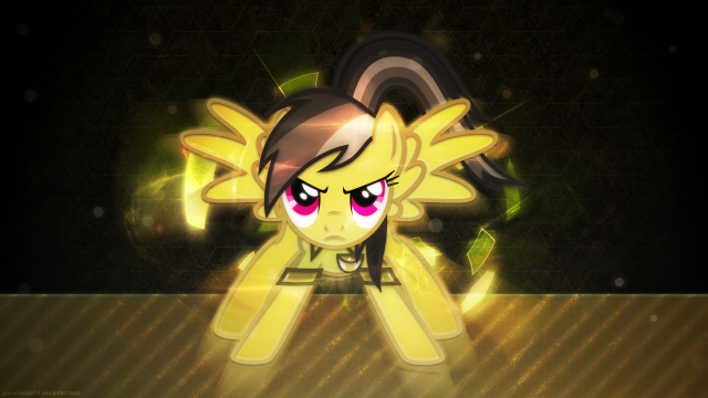 Little yellow pony big eyes free wallpaper for desktop - medium preview image