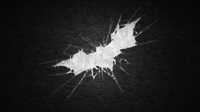 Batman symbol outline dark background free wallpaper - medium preview image