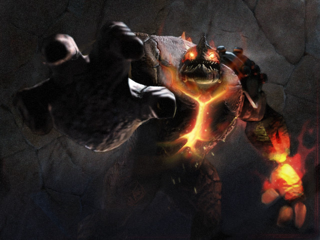 Man suit glowing face demon free wallpaper - medium preview image