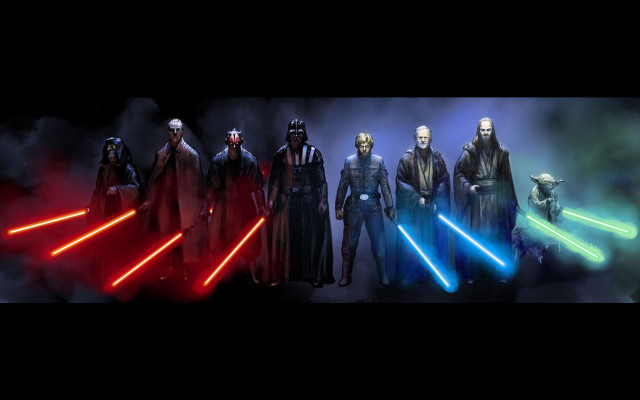 Star wars characters dark background #7 free wallpaper - medium preview image