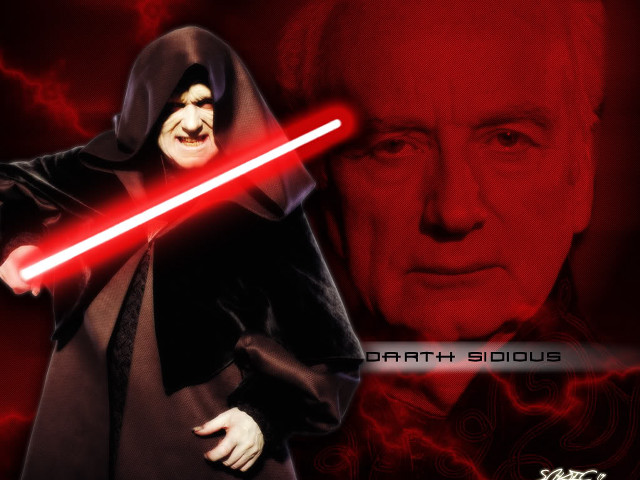 Man dark robe lightsaber red free wallpaper - medium preview image