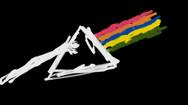 Rainbow toothbrush black background white free wallpaper - medium preview image