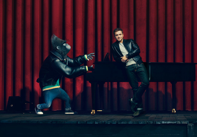 Man black jacket gorilla mask free wallpaper - medium preview image