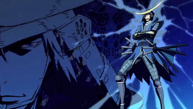 Man armor demon sword lightning free wallpaper - medium preview image