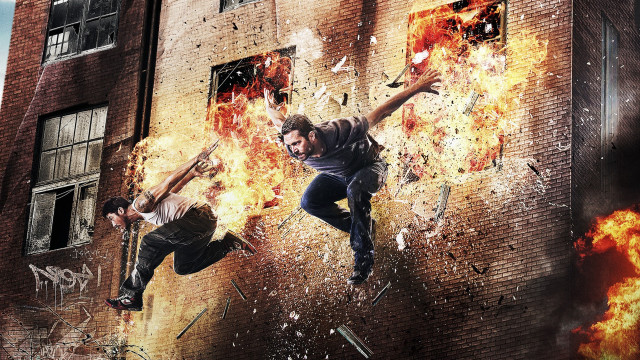 Man jumping fireball man on free wallpaper - medium preview image
