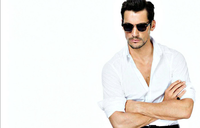 Man white shirt sunglasses posing free wallpaper - medium preview image