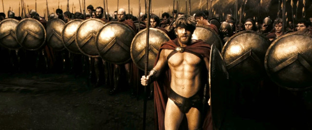 Roman gladiator costume group men free wallpaper for desktop - medium preview image
