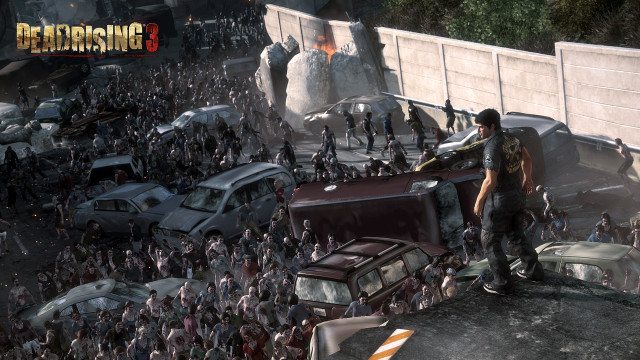 Dead rising crowd cars man free wallpaper - medium preview image