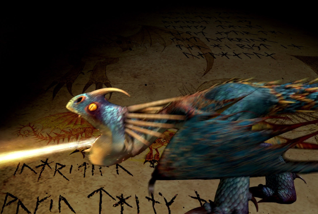 Bird light saber wall writing free wallpaper - medium preview image