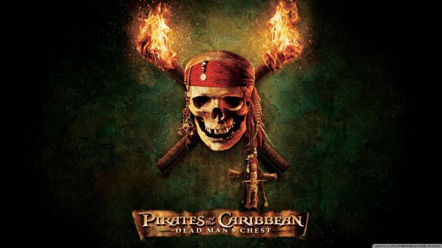 Pirate skull cross sword flames free wallpaper - medium preview image
