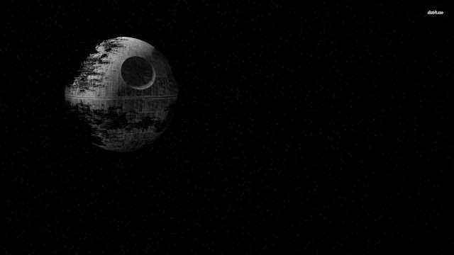 Death star dark sky moon free wallpaper - medium preview image