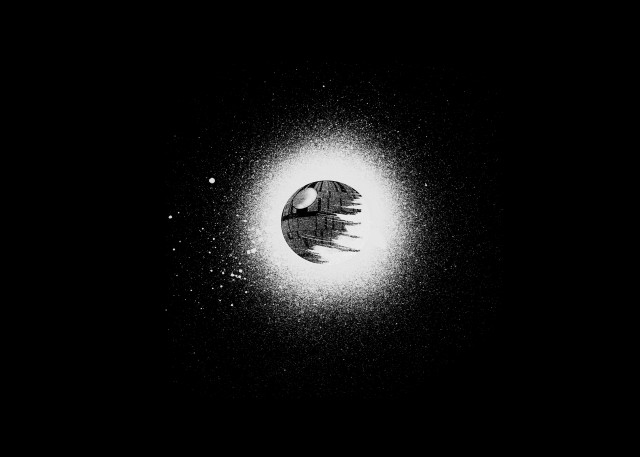 Black white bird flying sky free wallpaper - medium preview image