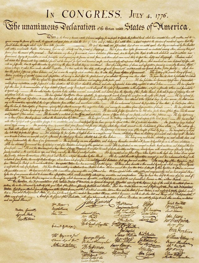 Document handwritten declaration united states free wallpaper - medium preview image