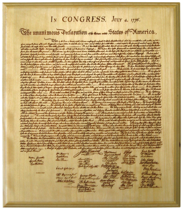 Declaration united states america wooden free wallpaper - medium preview image