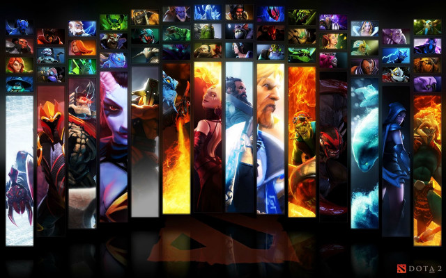 Colored characters black background red free wallpaper - medium preview image