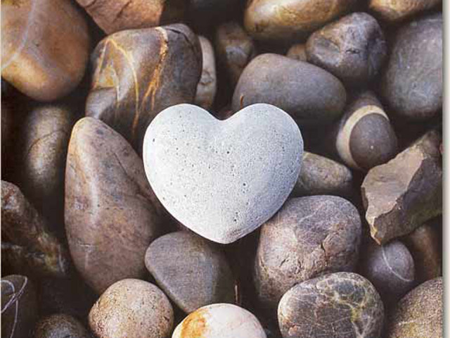 Heart shaped rock pile pebbles free wallpaper - medium preview image