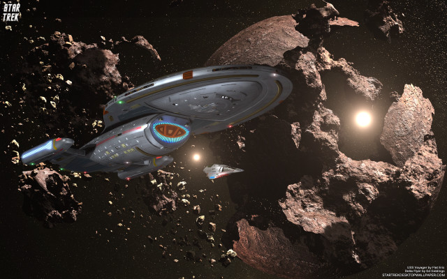 Spaceship rocky surface bright light free wallpaper - medium preview image