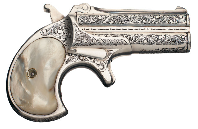 Silver revolver white background white free wallpaper - medium preview image
