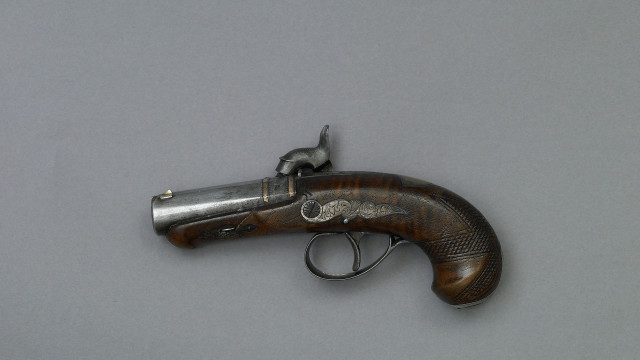Gun silver handle silver barrel free wallpaper - medium preview image
