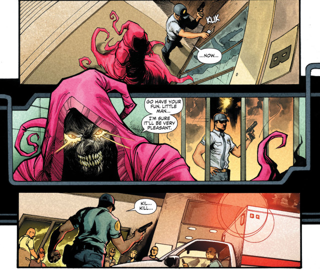 Comic strip pink cloak white free wallpaper - medium preview image