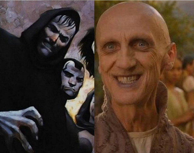 Bald man painting mask goatee free wallpaper - medium preview image