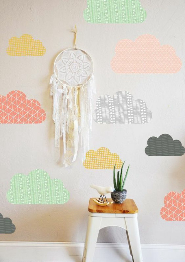 Wall hanging table plant cloud free wallpaper - medium preview image