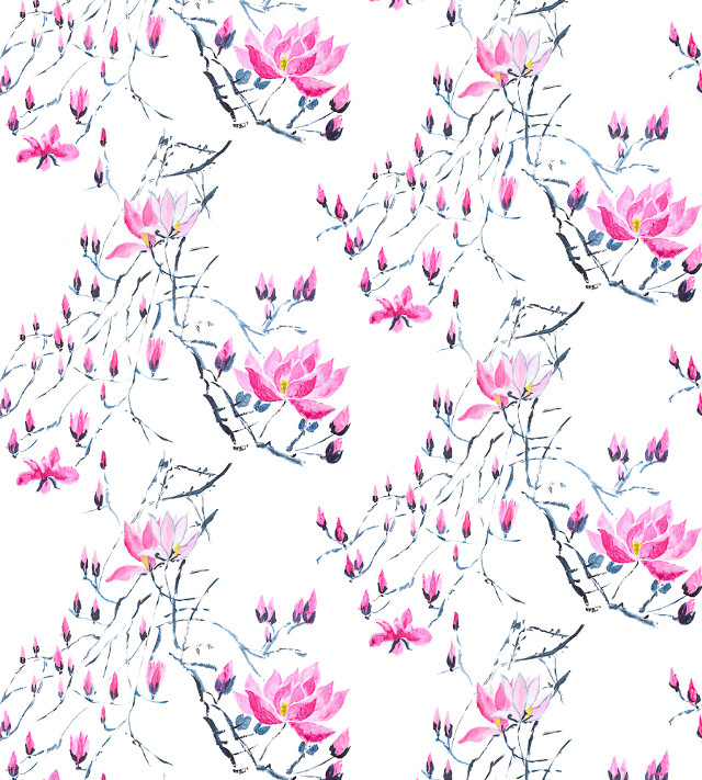 White pink flowers branches spring free wallpaper - medium preview image
