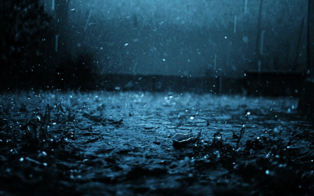Dark room rain shower window free wallpaper - medium preview image